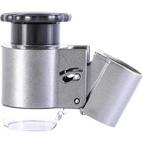 9882A 50X Handheld LED Mini Microscope Jewelry Magnifying Glass Loupe With LED light