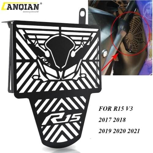 FOR YAMAHA R15 V3 R15V3 2017 2018 2019 2020 2021 Motorcycle Accessories Stainless Steel Radiator Grille Guard Cover Protector