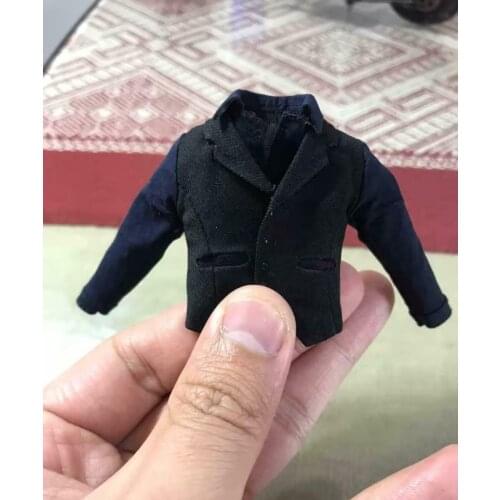 1/12 Scale Soldier Accessories Suit Shirt and Vest Fake Two Model for 6"