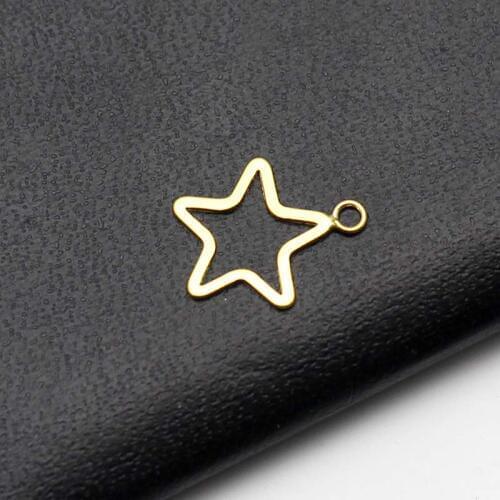 Beadsnice 925 Sterling Silver Pentagram Charm Ball Charm Pendant Necklace Jewelry Making Findings Wholesale 37437