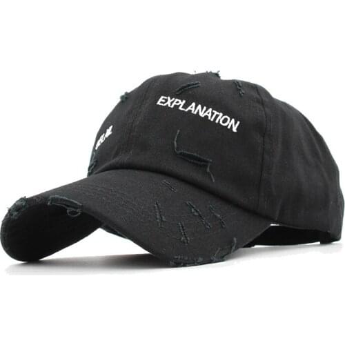 New Cotton Letter Baseball Cap Washed Vintage Snapback Caps For Women Men Knife Mark Do The Old Outdoor Sports Hip Hop Dad Hats