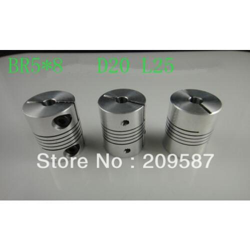 BR 5mm x 8mm CNC Flexible Coupling Shaft Coupler Encode Connector D20 L25