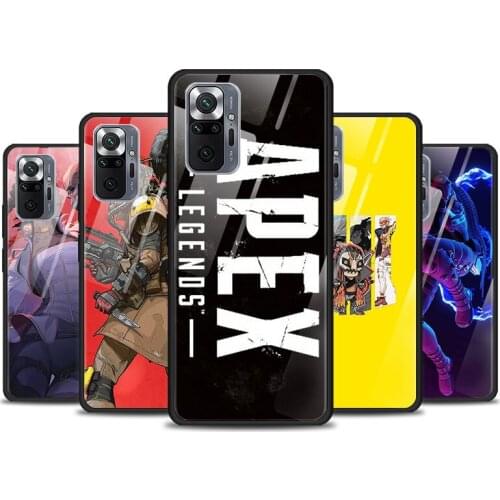 Game Apex legends For Xiaomi Redmi K40 K30 K20 9T 9C 9A 9 8A 7 Pro Plus Tempered Glass Phone Case