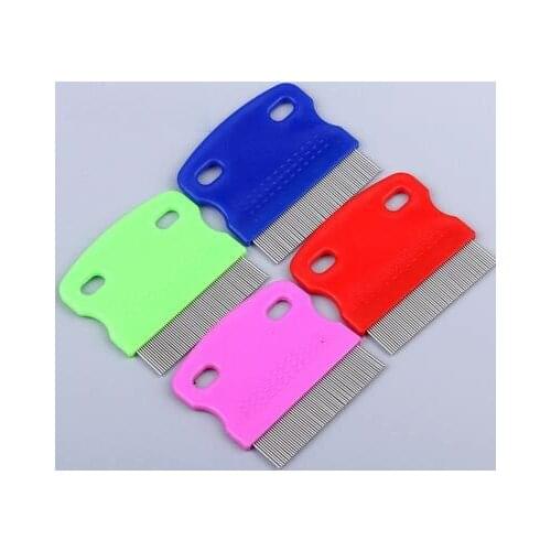 Flea Comb Stainless Steel Needle Close-tooth Comb Cat And Dog Flea Removal Close-Tooth Comb Pet Supplies Cat Brush