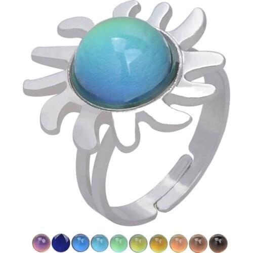 JUCHAO Women's Silver Rings