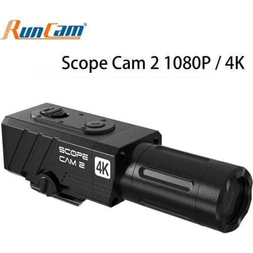 RunCam Scope Cam 2 1080P / 4K Full Aluminum Housing IP64 Water Proof Military Airsoft Tactical Paintball Hunting WiFi Camera
