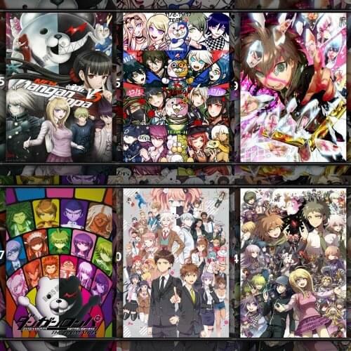 Danganronpa Anime Diamond Painting Mosaic Cross Stitch Kits Diamond Embroidery Full Square Round Home Decoration