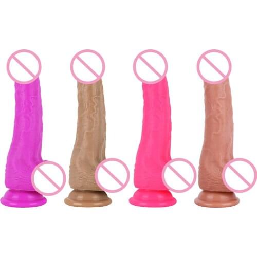Foreskin Dildo Erotic Soft Anal Butt Plug Realistic Penis Strong Suction Cup Dick Toy for Adult G-spot Orgasm Sex Toys for Woman