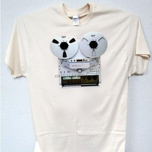 AKAI & TEAC Vintage Reel to Reel Tape RecorderMens Classic T Shirt L@@K