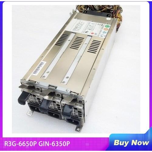 Original For Zippy R3G-6650P GIN-6350P Redundant Power Supply 650W 3U Perfect Test