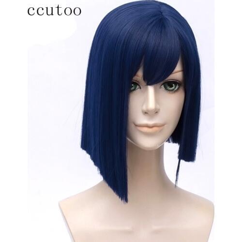 Ccutoo wig DARLING in the FRANXX 015 Cosplay Wigs Ichigo Wigs 30cm Short Blue Synthetic Hair Perucas Cosplay Wig Free Shipping