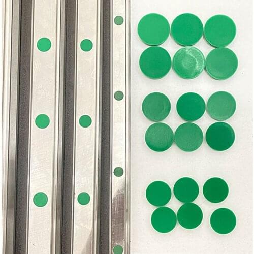 100pcs/lot Linear Motion Rail Guide Dust Cover C4 C5 C6 C8 Plastic Green Caps Protector HGR15 HGR20 HGR25 HGR30 HGR35