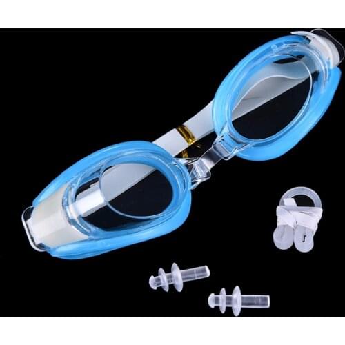 Adjustable Children Kids Waterproof Silicone Anti Fog UV Shield Swimming Glasses Goggles Eyewear Eyeglasses