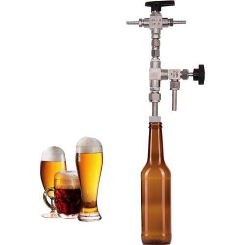 Counter Pressure Bottle Filler 304 Stainless Steel Homebrew Bottling Tool Brand New