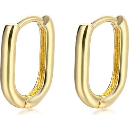 14k Gold Plated Hoop Earrings for Women Girls Jewelry Gift Hypoallergenic Dainty Open Chunky Layered Cuff Earrings