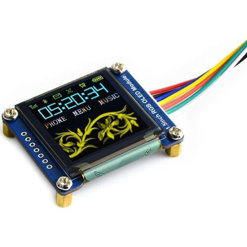 1.5inch RGB OLED display module 128x128, 16-bit high color SPI interface small screen compatible Raspberry Pi /Arduino/STM32