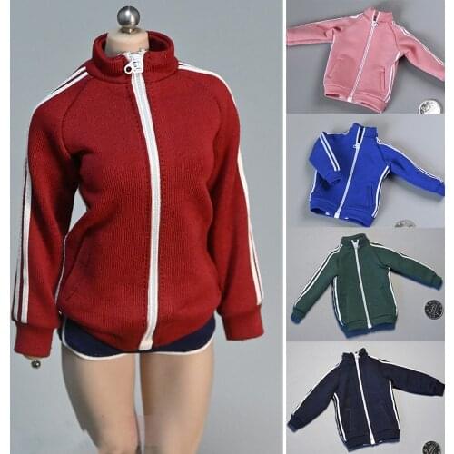 1/6 Female Student Sports School Uniform Jacket Model Accessories for 12 Inch Coated Body Tbl ph Action Figures