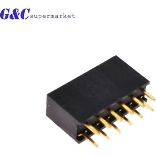 10/20/50PCS 2X6Pin Header Strip 2.54mm 6pin Double Row Straight Female diy electronics