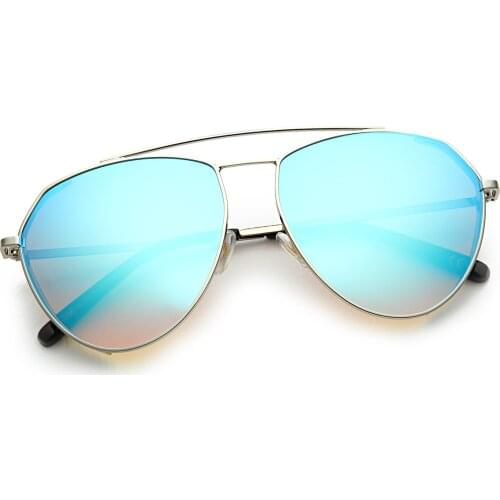 2020 top Brand Luxury Fashion Women Silver Metal Glasses UV400 APGS3-G4832-KMD1M Aqua di Polo 1987 Sunglasses