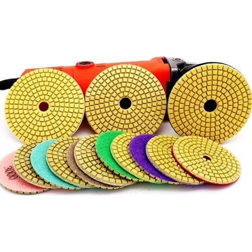 3" 4" 50-3000 Grit Diamond Polishing Pads Sanding Grinding Disc Marble Granite Polisher Flexible Stone Ceramic Tile Hand Tools
