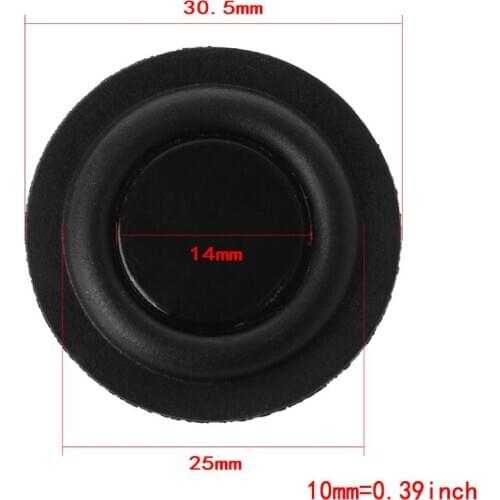 30mm Passive Radiator Subwoofer Speaker Vibration Membrane Bass Rubber Woofers