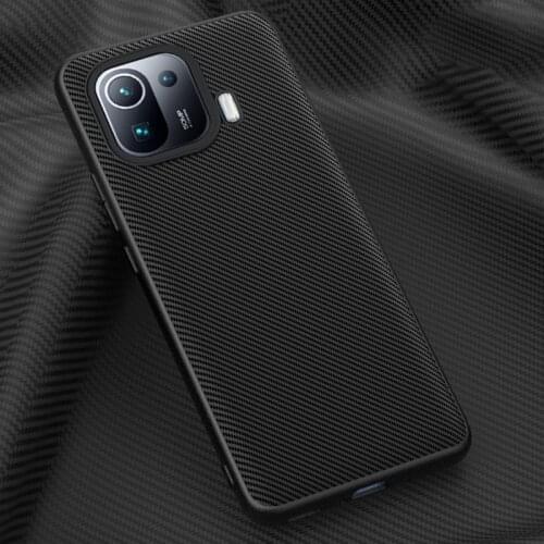 For Xiaomi Mi 11 Case 5G Mi 11 Lite Carbon fiber PU Leather case For xiaomi mi 11 ultra,mi 11 pro Mi11 phone bumper shell