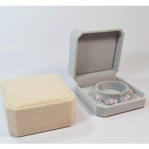 Black Wine Red Velvet Bracelet Box Small Suede Gift Box for Bracelet Necklace Jewelry Display Packaging Box Organizer Storage