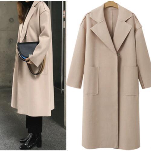 DANJEANER Women's Beige Coats