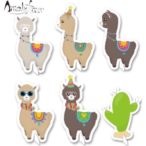 Llama Theme Party Decoration Llama Cactus Table Centerpiece Kids Birthday Party Supplies Decorations Llama Party Decor