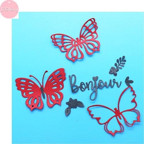 Butterfly Metal Cutting Dies Scrapbooking Embossing Folders for Card Making Craft DIY Stencil Stamps and Slimline Dies Cut