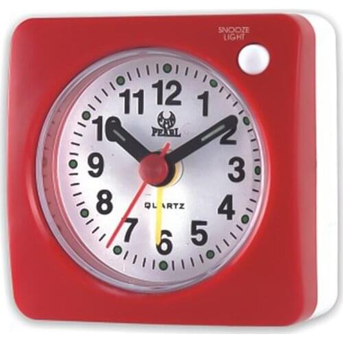 Mini Silent Sweep Alarm Clock Square Bedside Student Silent Alarm Clock With LED Snooze Light Desk Decor reloj despertador