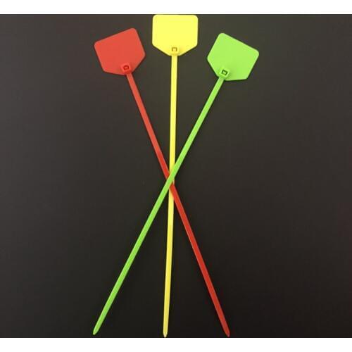 50pcs/lot Easy mark 4*220mm Nylon Cable Ties tag labels Plastic Cable Ties markers Cable Tag self-locking Zip Ties