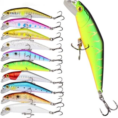 Sinking Wobblers Fishing Lure 66mm/8g D Contact Minnow Sinking Trebke Hooks Swimbait for Fishing Hard Artificial Bait Tackle Ima