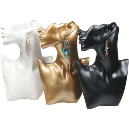 Modern Style Handicraft Ornaments Portrait Neck Necklace Display Stand Jewelry Pendant Display Props