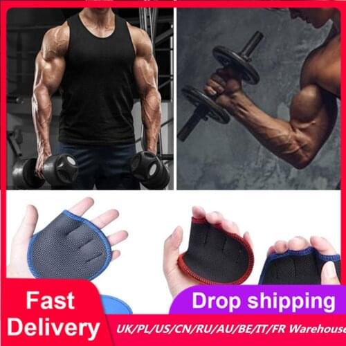 Anti Skid Sports Half Finger Care Palms Breathable Exercise Hand Protector Training Dumbbell Fitness Equipment
