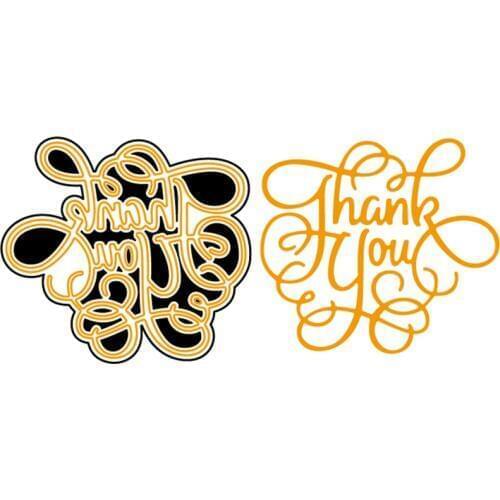 Thank You English Word Stencil Metal Cutting Dies DIY Scrapbooking Crafts Supplies Embossing Paper Cards Making New 2018 Diecut