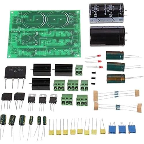 Power Amplifier Dual Power, Adjustable Filtering Power Supply Module LM317 LM337 Voltage Regulator Module DIY Kit
