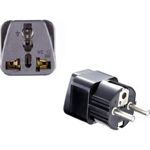 High Quality EU KR Travel Adapter AU British UK Brazil Swiss US To EU European German Plug Adapter Electric Power Charger Socket