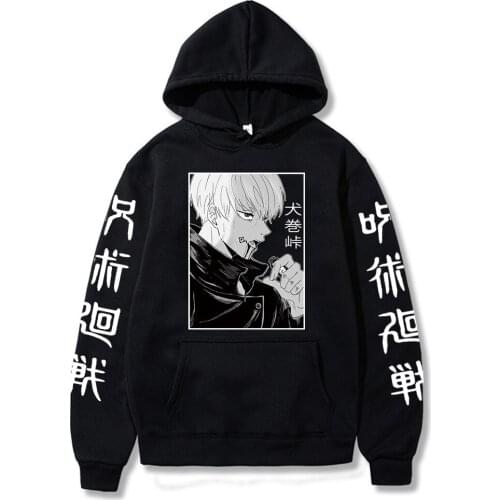 Japanese Anime Jujutsu Kaisen Toge Inumaki Manga Hoodies Pullovers Harajuku Aesthetic 90s Sweatshirt Ulzzang Graphic Sweatshirts