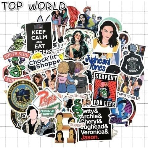 10/50pcs/pack Riverdale Tv Show Fans Gift Decoration Sticker Diy Scrapbooking Album Luggage Laptop Phone Decal Sticker