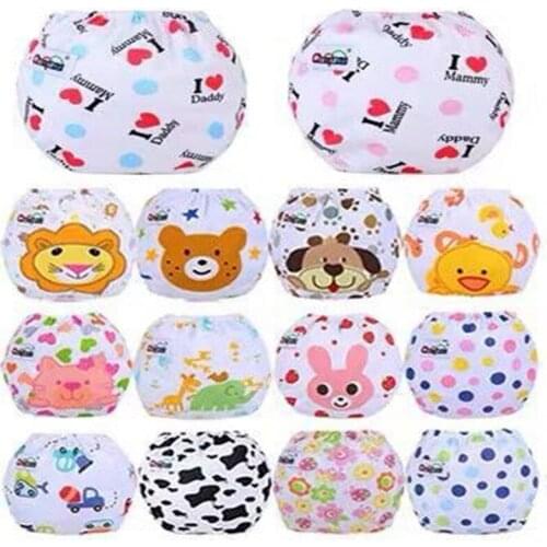 4pc/Lot Baby Adjustable Cloth Diapers Washable Inserts Nappy Baby Underwear Reusable Pants