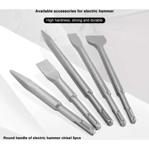 5pcs Starting Holes Tool Chisel Steel Carpenters Woodworking Chisel Wood Drilling Tools Electric Hammer Drill Bit