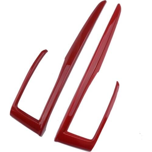 Beler 2Pcs Red Interior Gear Shift Frame Cover Trim Fit For Honda Civic 10th 2016 2017 2018