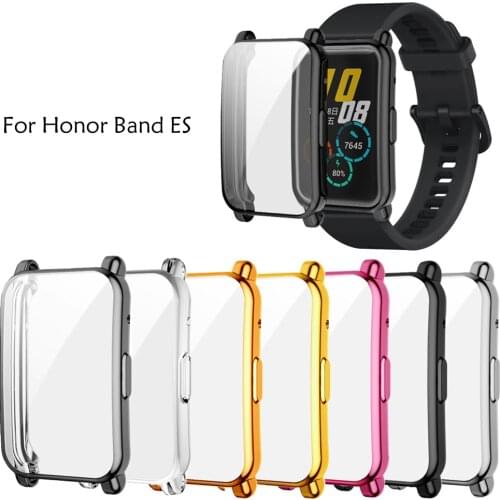 Screen Protector Case for Huawei Honor Band ES Ultra Slim Soft TPU Watch Cover for Honor Watch ES Band Protective Bumper Shell