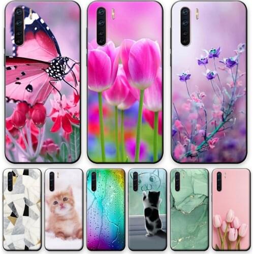 For OPPO A91 Case Silicone 6.4" Soft Back Cover TPU Phone Cases For OPPO A 91 OPPOA91 Case CPH2001 CPH2021 Shell Bumper