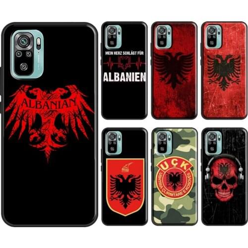 Albania flag For Xiaomi Redmi Note 9 Pro 10 7 8 9S 8T Cover For Redmi K40 9 9C 9A 7A 8A 9T Phone Case