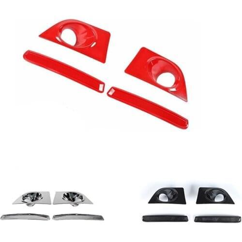 Front Fog Light Lamp Decor Cover Trim Bezels for Ford Mustang 2010 2011 2012 2013 2014 Accessories