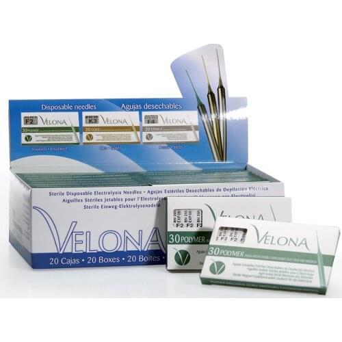 DEPILEVE Velona F4 30 Nova Insulated Needles F Model (Thick entry) epilation Needles- 30 Pieces 'Original Product' Epilator Head