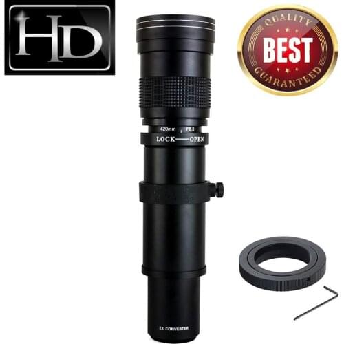 JINTU 420-800mm F/8.3 Super Telephoto Lens Manual Focus Lens To Samsung NX Mount Adapter NX10 NX11 NX200 NX210 NX1000 NX300