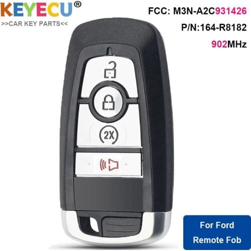 KEYECU Smart Keyless Remote Key Fob M3N-A2C931426 164-R8182 902MHzfor Ford Edge 2017 2018 2019 2020 Ranger 2019 2020